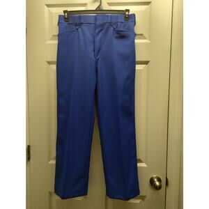Vintage Mesquite Western Wear Men's Size 32 USA Pearl Snap Pockets Blue Pants